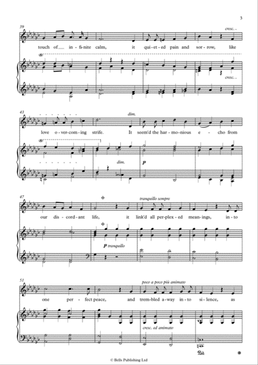 The Lost Chord (G-flat Major) Voice Solo scores gallery preview page 3