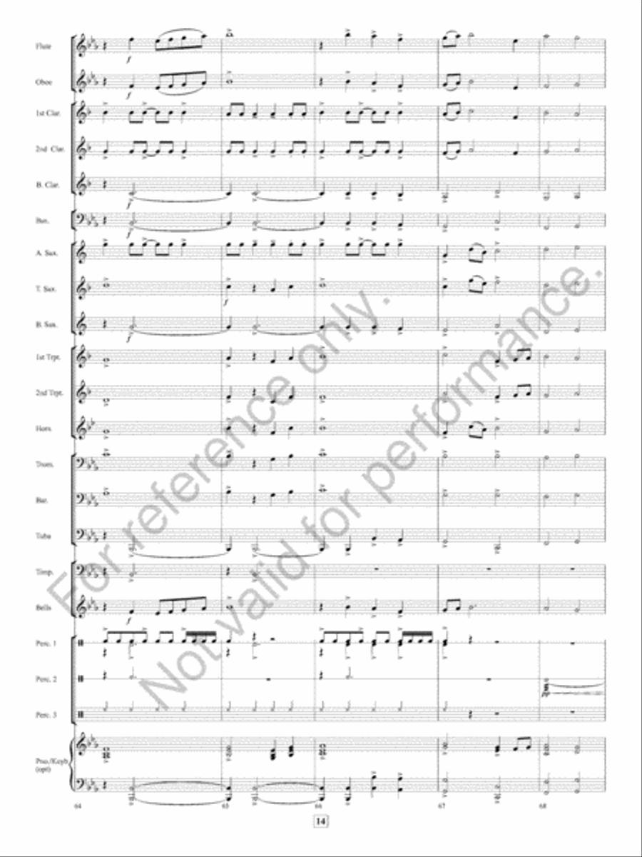 Missa Festi Concert Band scores gallery preview page 15