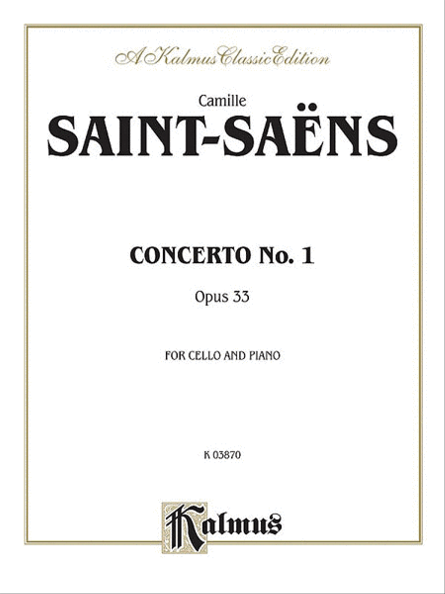 Cello Concerto No. 1, Op. 33 Small Ensemble scores gallery preview page 1