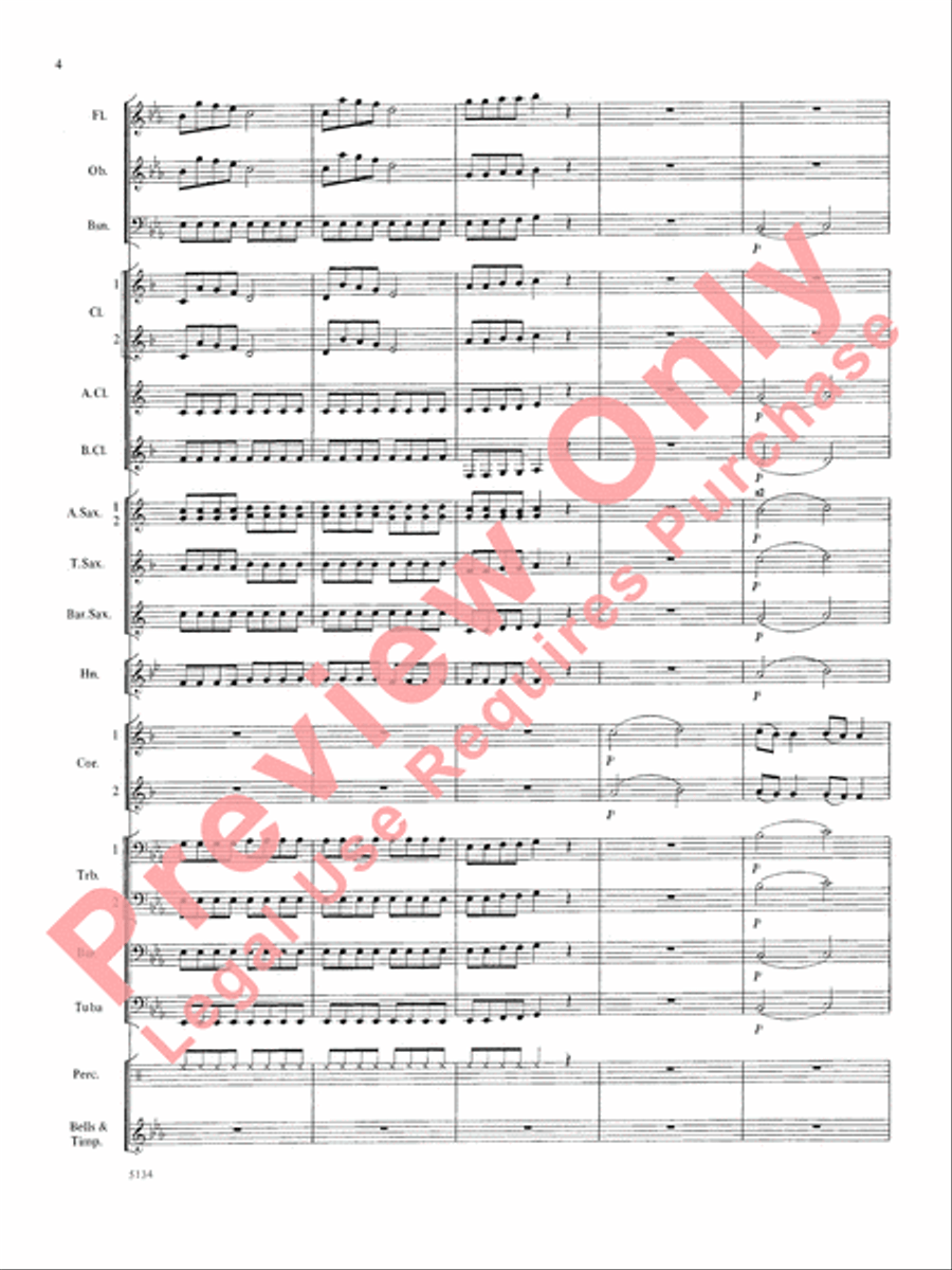 Santa at the Symphony Concert Band scores gallery preview page 5