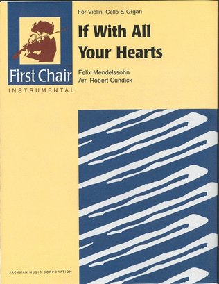 Book cover for If With All Your Hearts - Violin, Cello, Organ