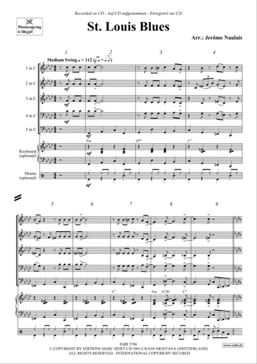 St. Louis Blues Concert Band scores gallery preview page 3