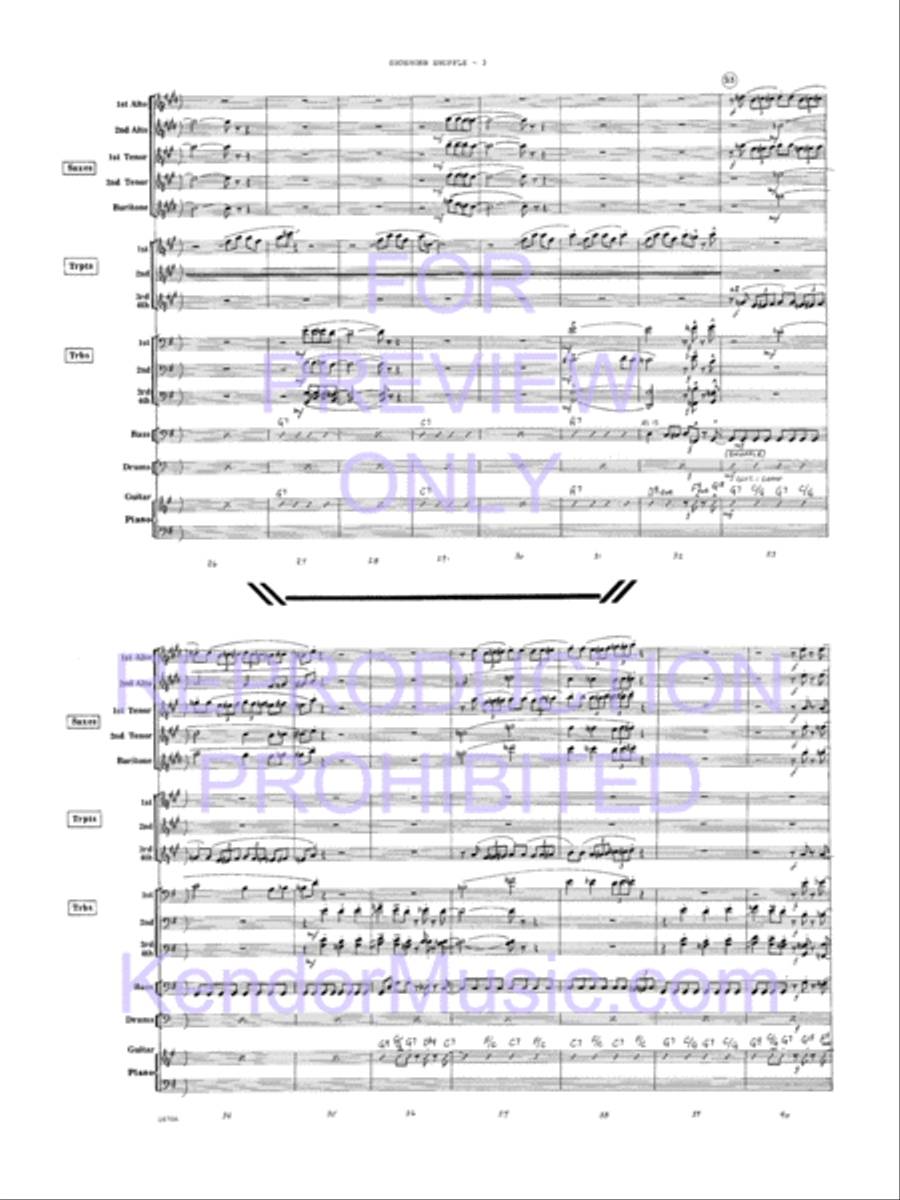 Shoehorn Shuffle Shoehorn Shuffle Jazz Ensemble scores gallery preview page 4