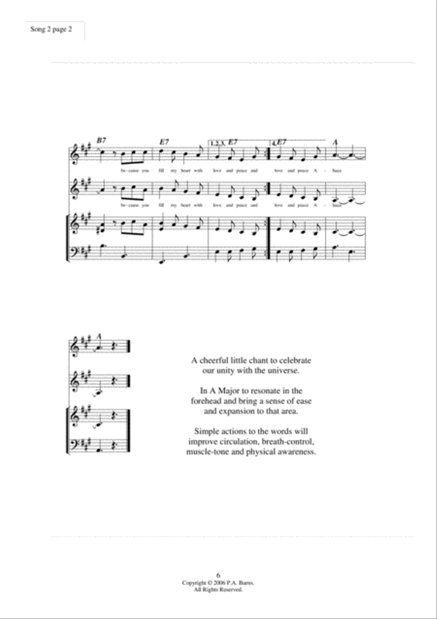 Sing a Simple Song Unison Choir scores gallery preview page 6