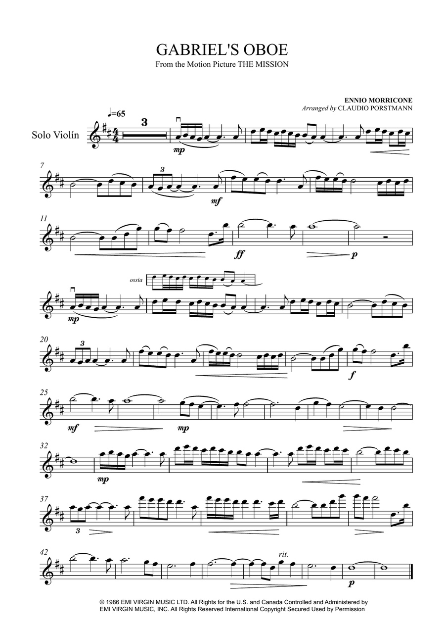 Gabriel's Oboe String Orchestra scores gallery preview page 4
