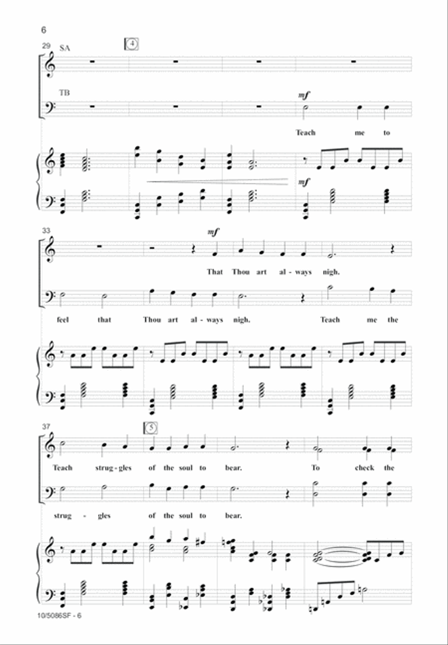Spirit of God, Descend Upon My Heart 4-Part scores gallery preview page 6