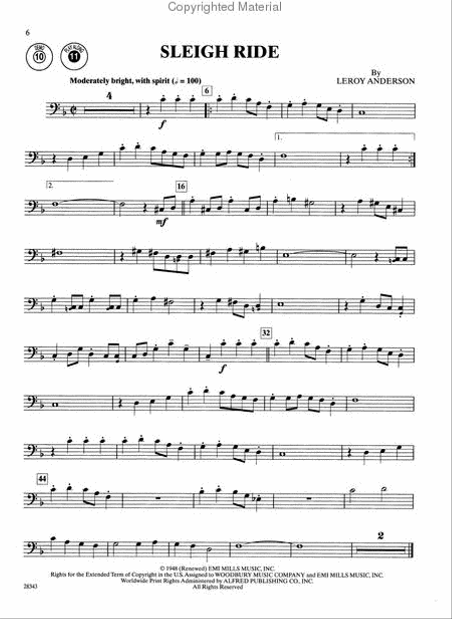 Christmas Instrumental Solos: Popular Christmas Songs - Trombone Trombone Solo scores gallery preview page 3