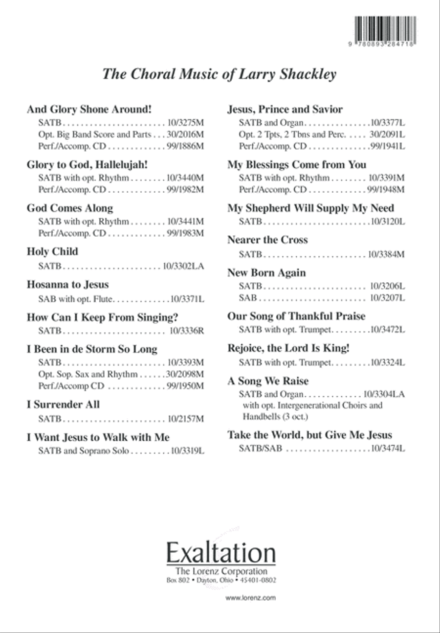You Knew Me, Lord 4-Part scores gallery preview page 13