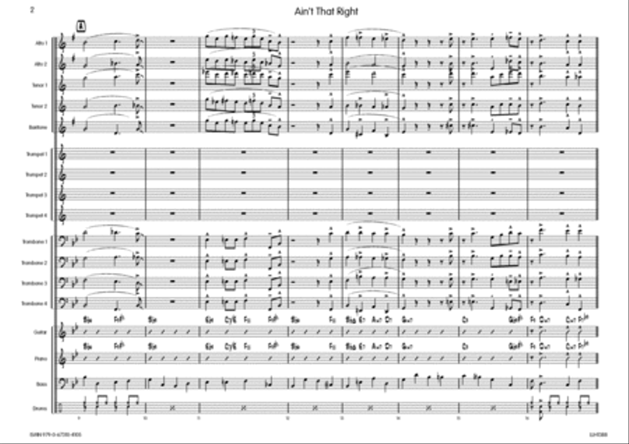 Ain't That Right Big Band scores gallery preview page 3