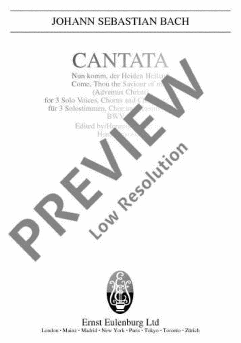 Cantata No.62 (Adventus Christi)