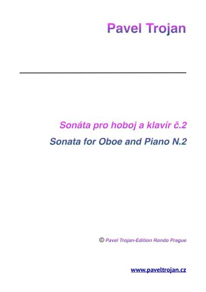 Pavel Trojan - Sonata for Oboe nad Piano N.2 image number null