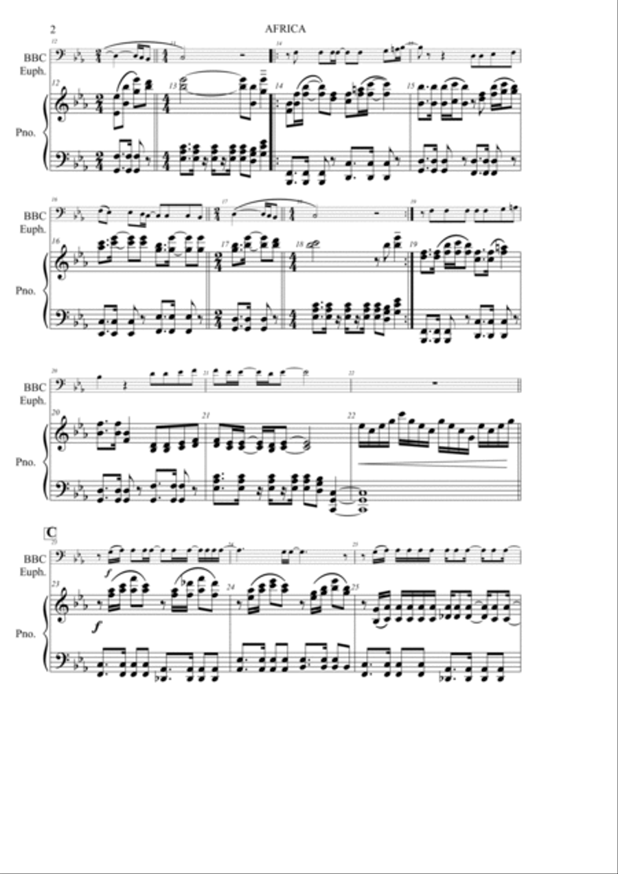 Africa Baritone Horn BC scores gallery preview page 3