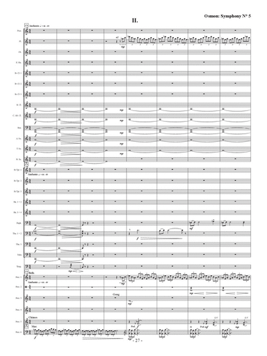 Symphony No. 5 for Wind Ensemble (Full Score)