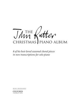 Book cover for The John Rutter Christmas Piano Album