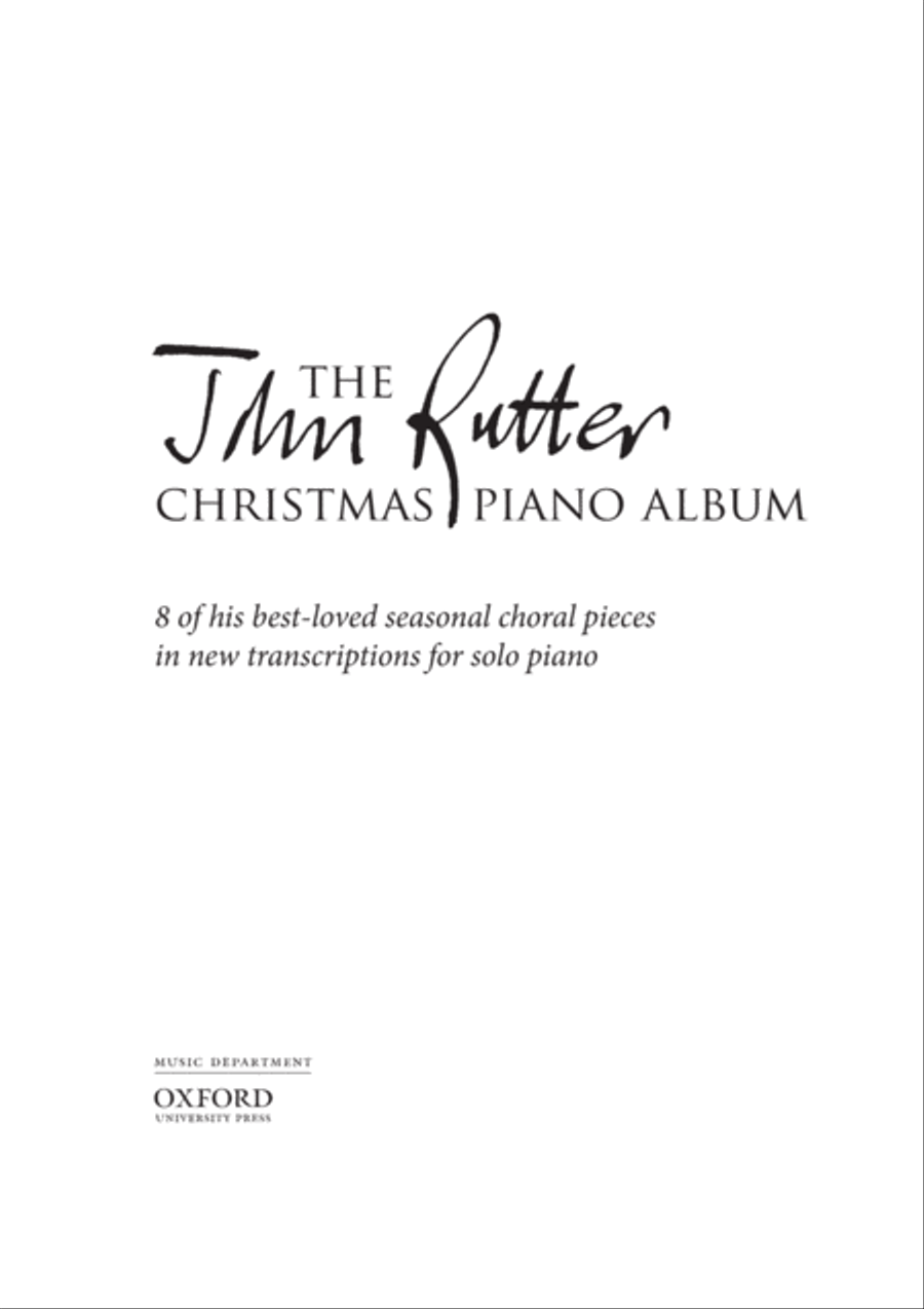 The John Rutter Christmas Piano Album