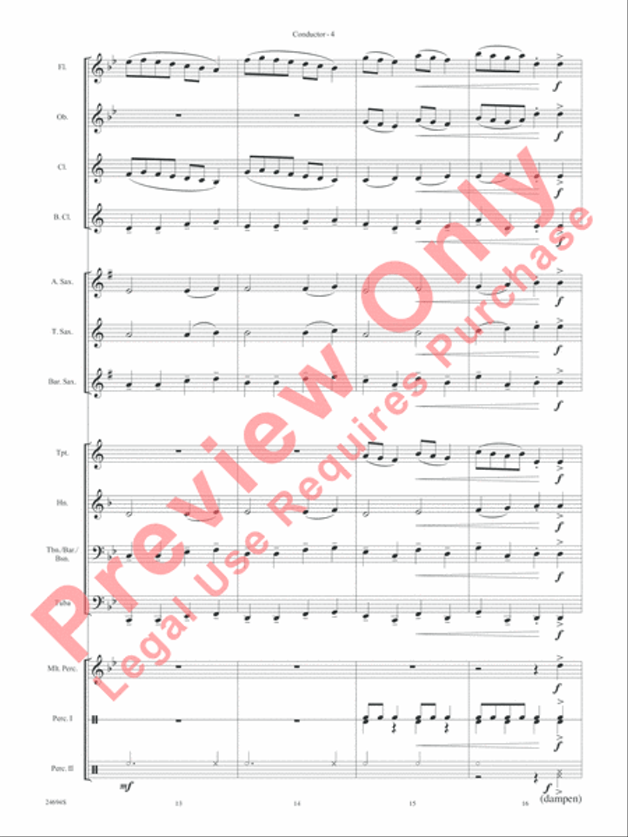 The Nutcracker March Concert Band scores gallery preview page 7
