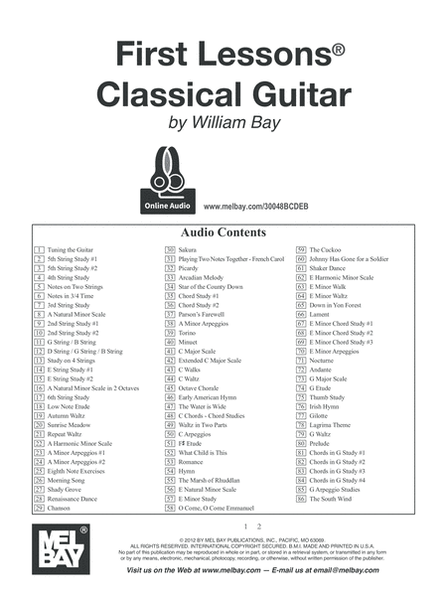 First Lessons Classical Guitar image number null
