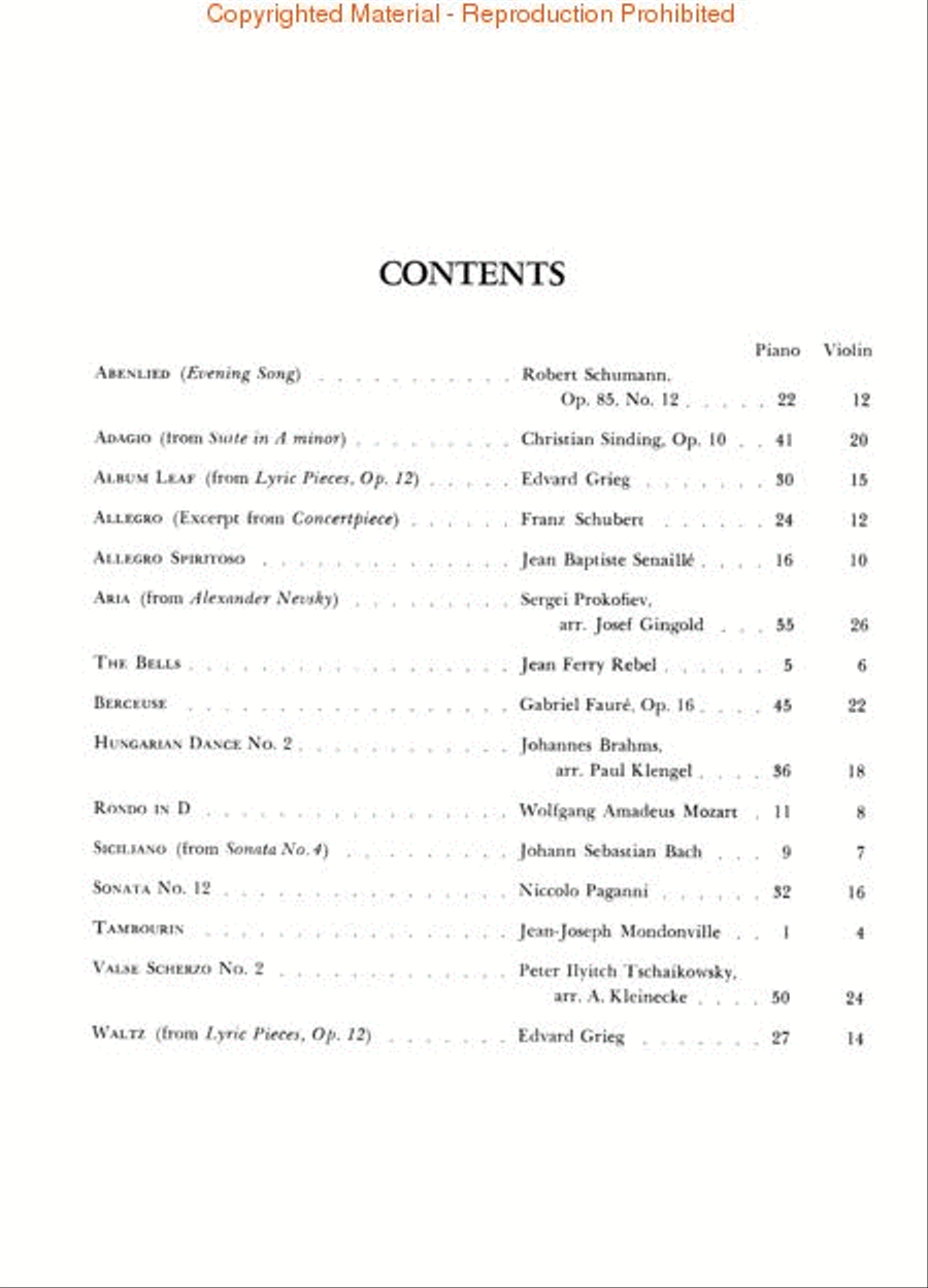 Solos for the Violin Player Violin Solo scores gallery preview page 2