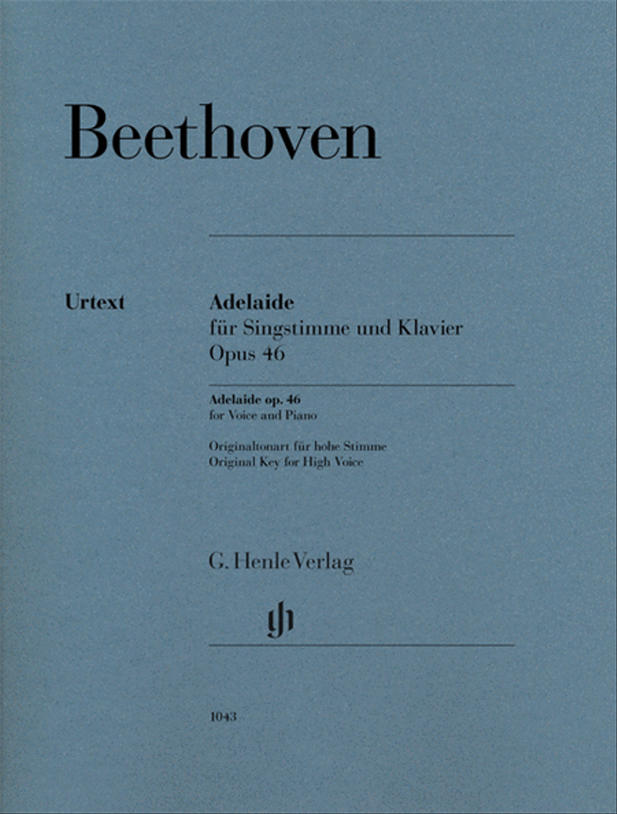 Adelaide, Op. 46 High Voice scores gallery preview page 1