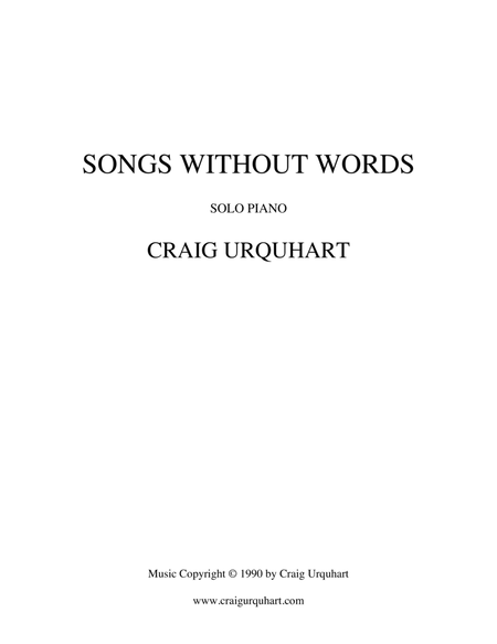 Craig Urquhart - SONGS WITHOUT WORDS (Complete Album)