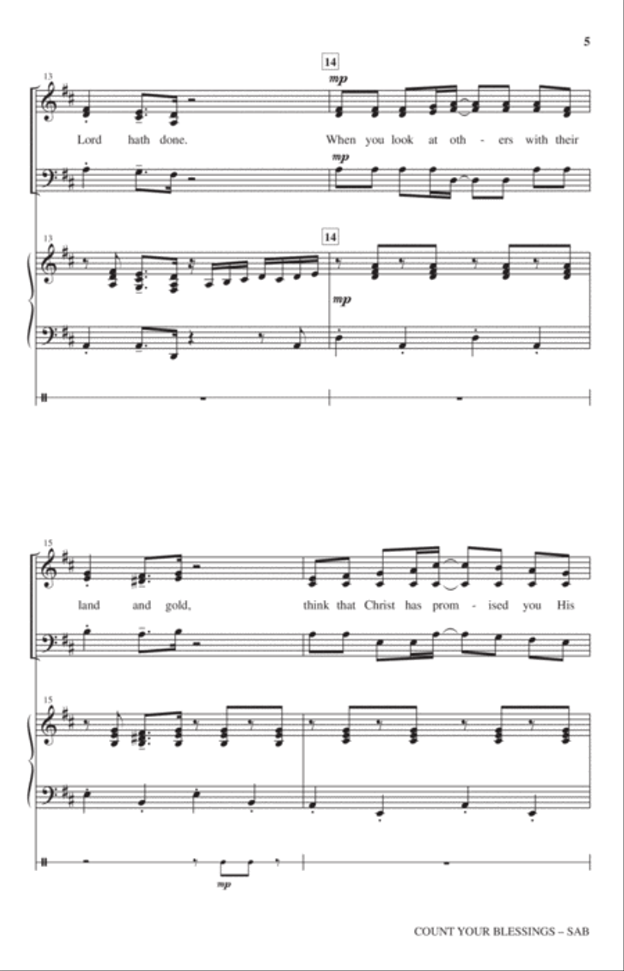 Count Your Blessings 3-Part scores gallery preview page 4