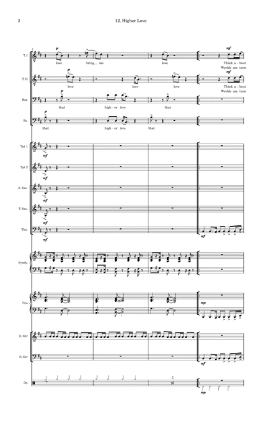 Higher Love Large Ensemble scores gallery preview page 2
