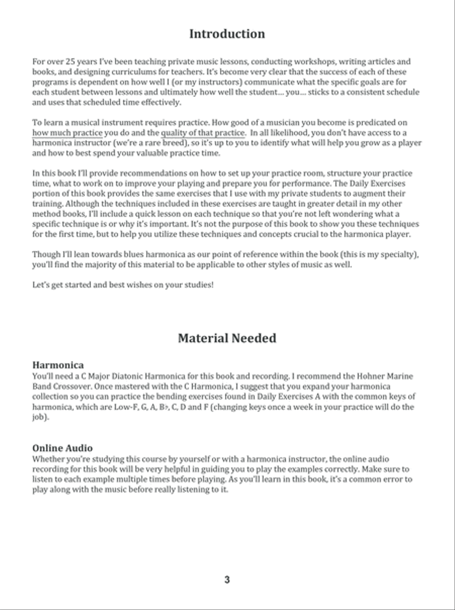 Daily Studies for Diatonic Harmonica Harmonica scores gallery preview page 4