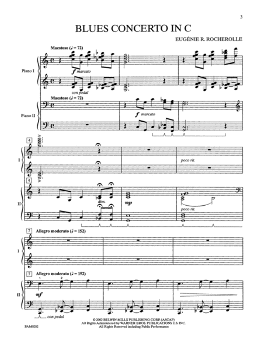 Blues Concerto Small Ensemble scores gallery preview page 2