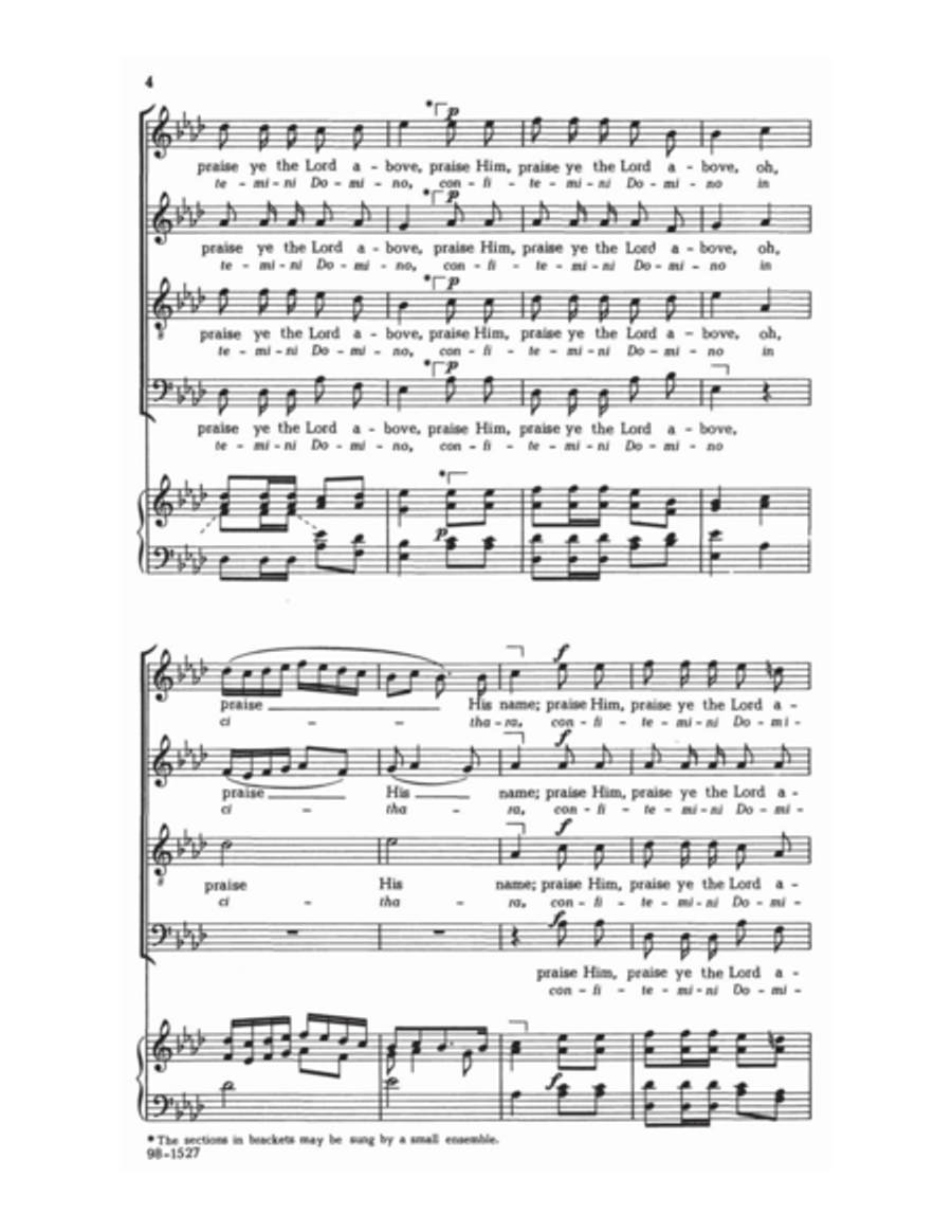 Sing, Ye Righteous / Exultate, justi 4-Part scores gallery preview page 3