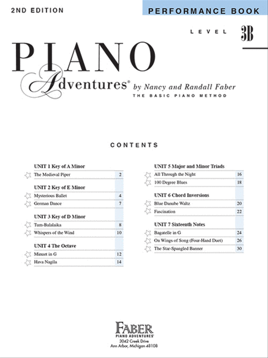 Level 3B – Performance Book – 2nd Edition Piano Method scores gallery preview page 2