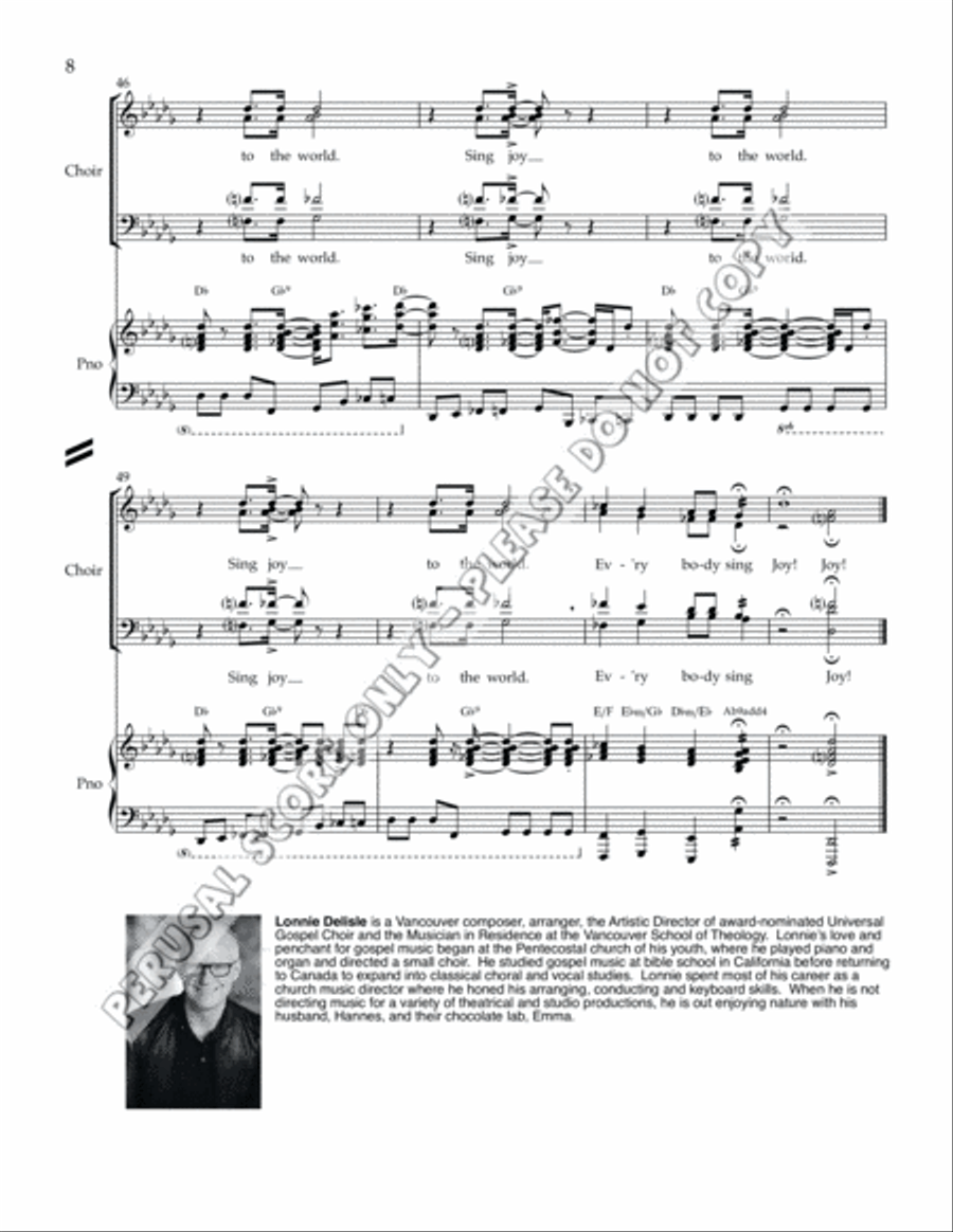 Joy To The World SSAA scores gallery preview page 8