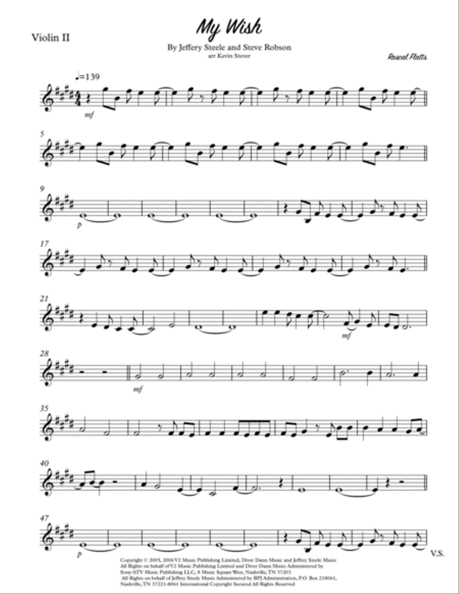 My Wish My Wish String Quartet scores gallery preview page 5