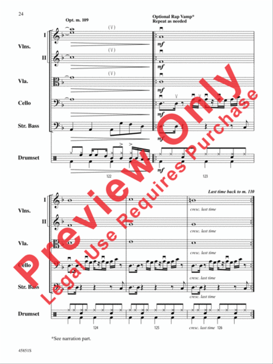 A Halloween Thriller String Orchestra scores gallery preview page 24