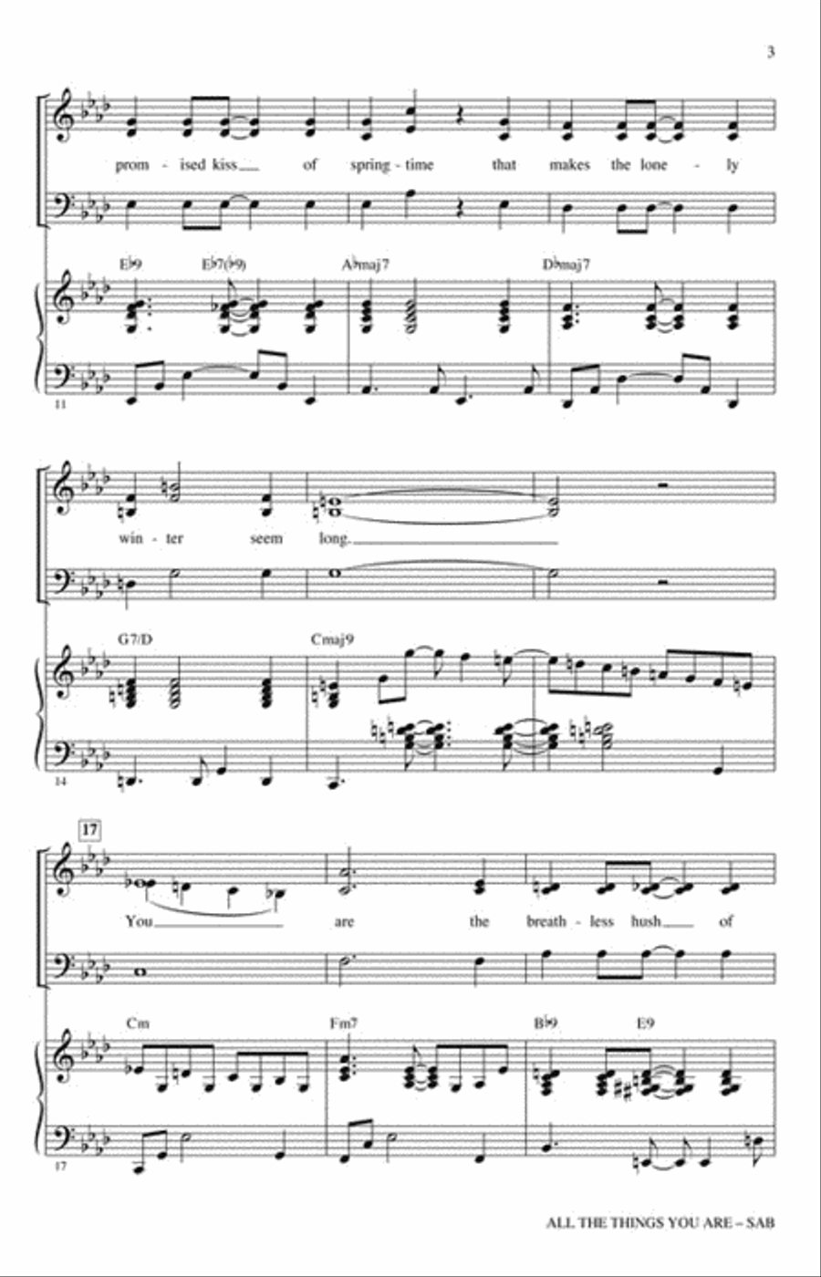 All the Things You Are 3-Part scores gallery preview page 3