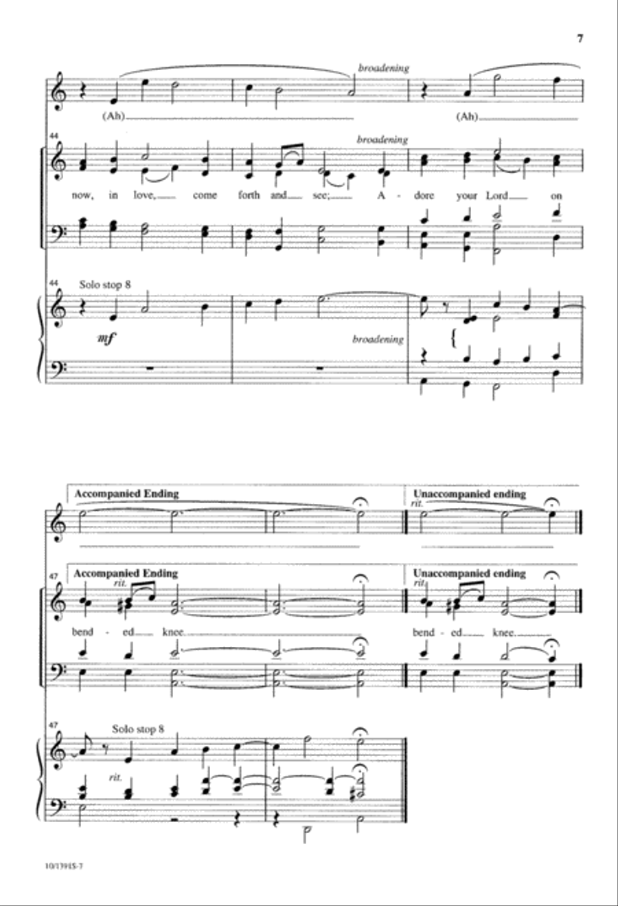 When Christ Was Born 4-Part scores gallery preview page 7