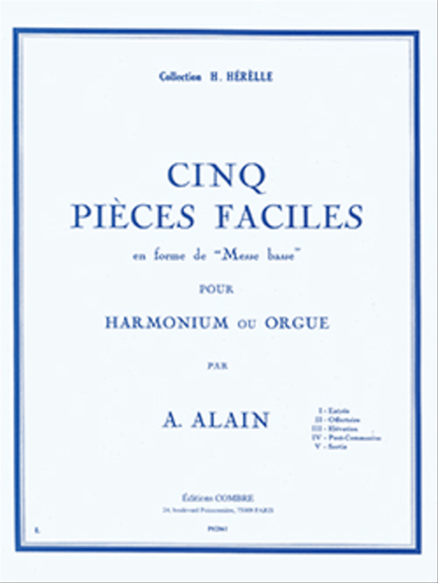 Pieces faciles en forme de Messe basse (5) Organ scores gallery preview page 1