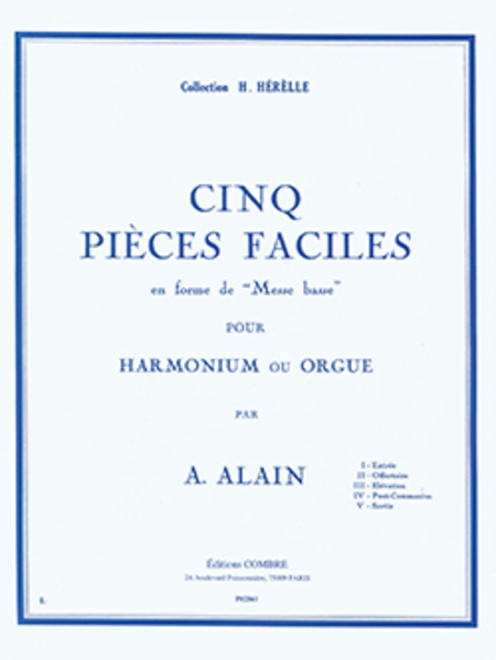 Pieces faciles en forme de Messe basse (5)