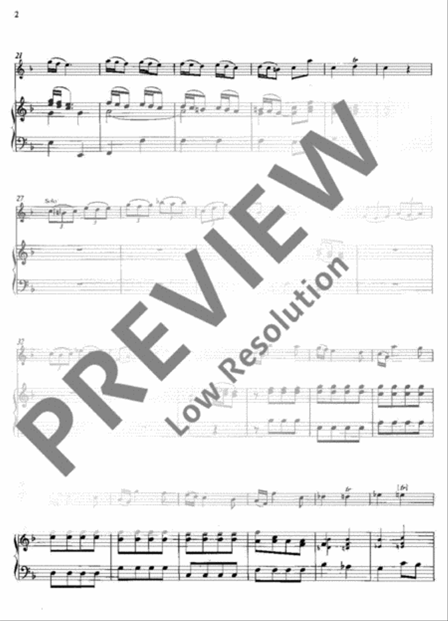 Concerto F major Soprano Recorder scores gallery preview page 5