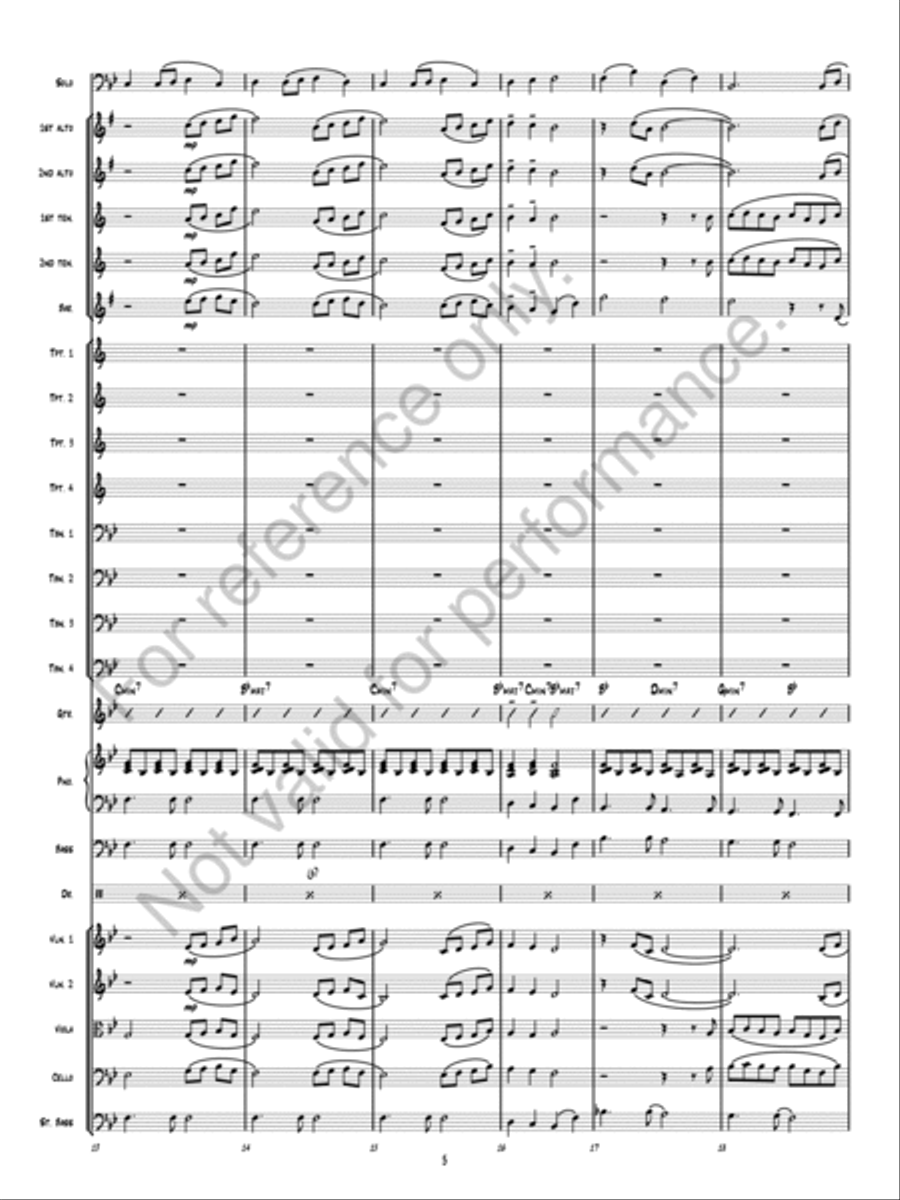 Still, Still, Still Still, Still, Still Jazz Ensemble scores gallery preview page 4