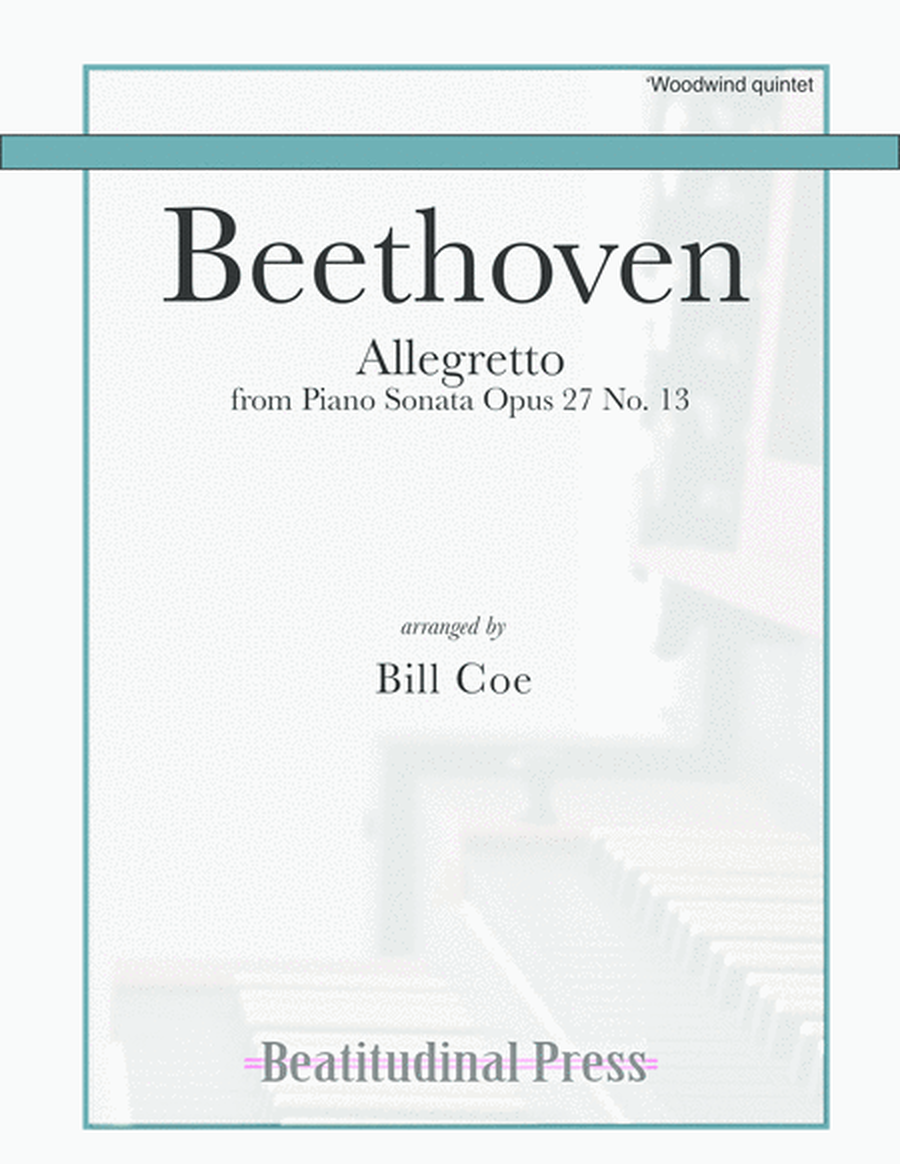 Beethoven Allegretto Woodwind Quintet score and parts image number null