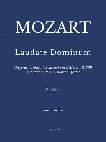 Mozart: Laudate Dominum - K. 339 - As played by Víkingur Ólafsson (Piano) image number null