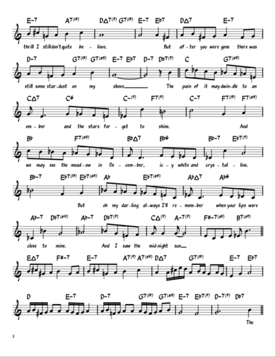 Midnight Sun Midnight Sun Piano, Vocal, Guitar scores gallery preview page 2