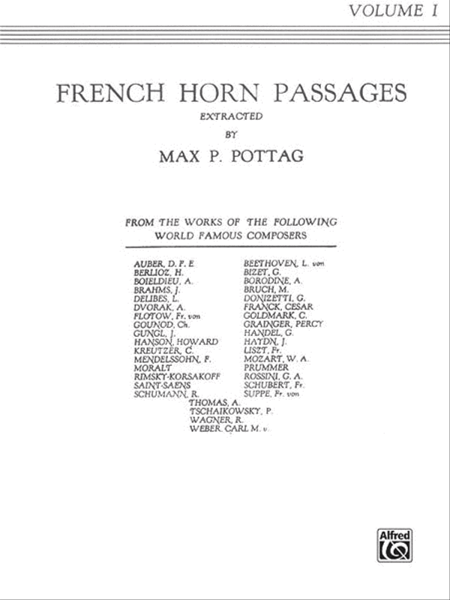 French Horn Passages, Volume 1