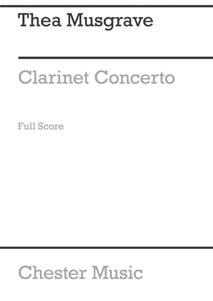 Clarinet Concerto (Full Score)