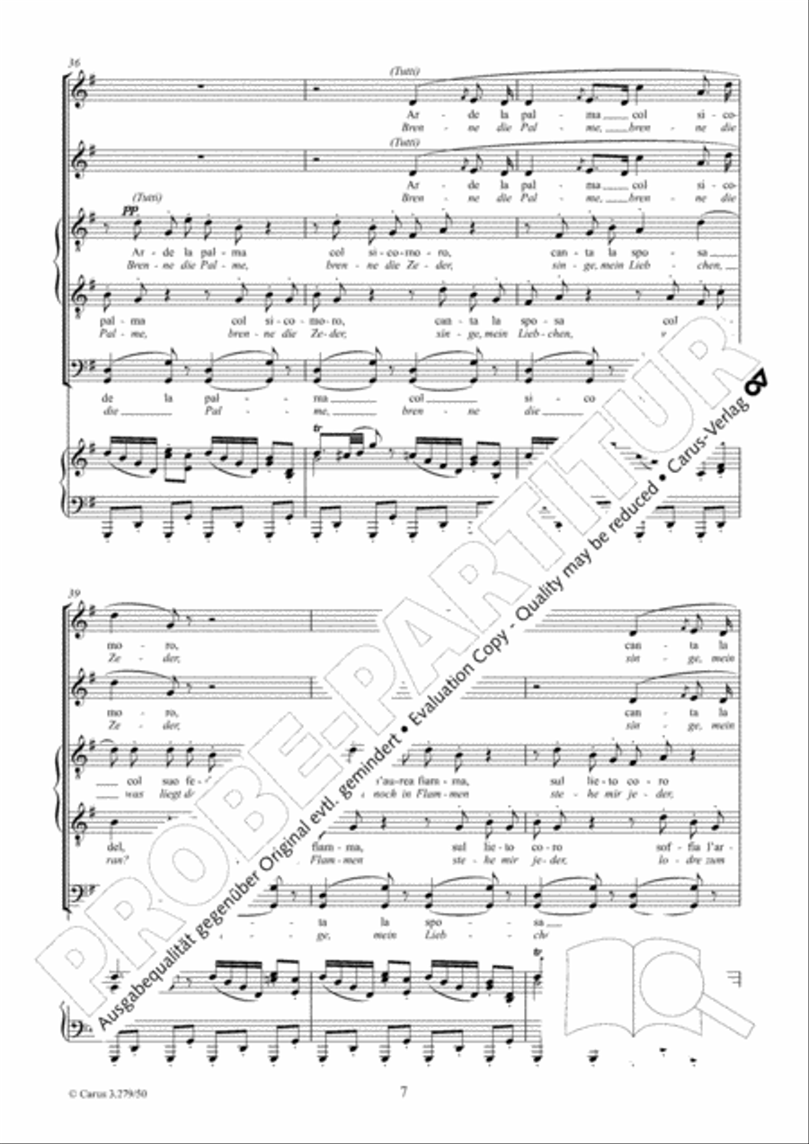 Fuoco di gioa! SATTB scores gallery preview page 8