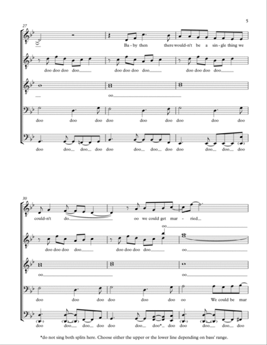 Wouldn't It Be Nice TTBB scores gallery preview page 5
