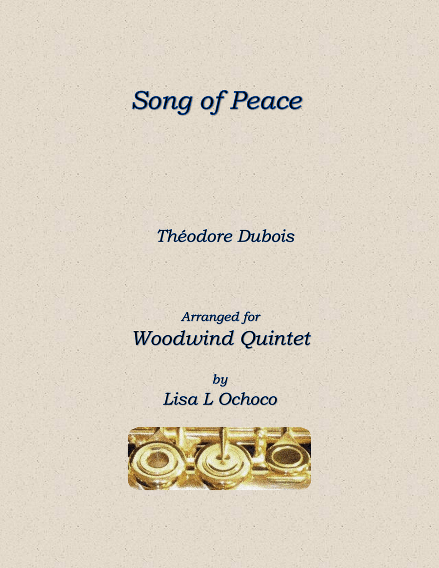 Song of Peace for Woodwind Quintet Woodwind Quintet scores gallery preview page 1