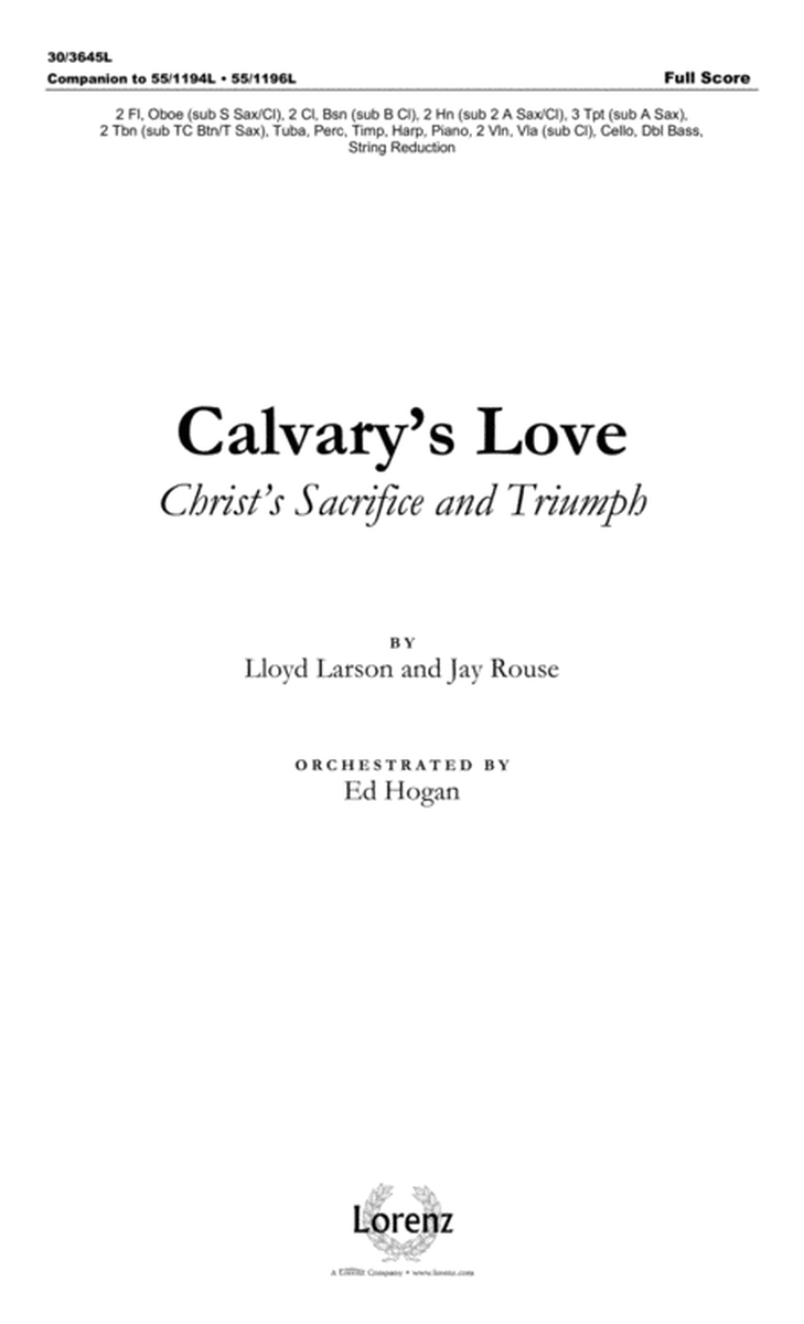 Calvary's Love - Score and Parts plus CD with Printable Parts