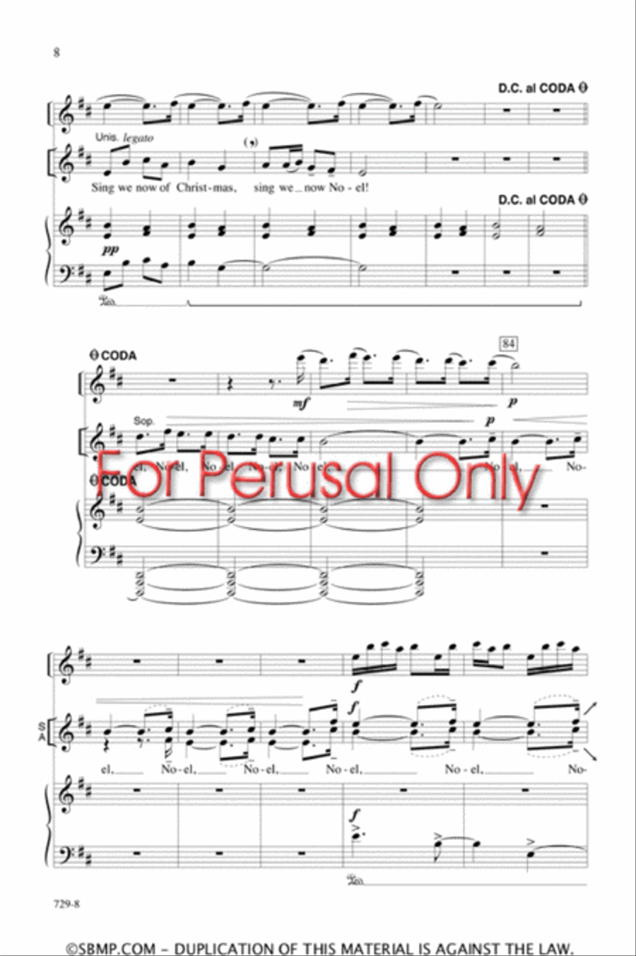 Sing We Now Noel! - SSA Octavo SSA scores gallery preview page 7