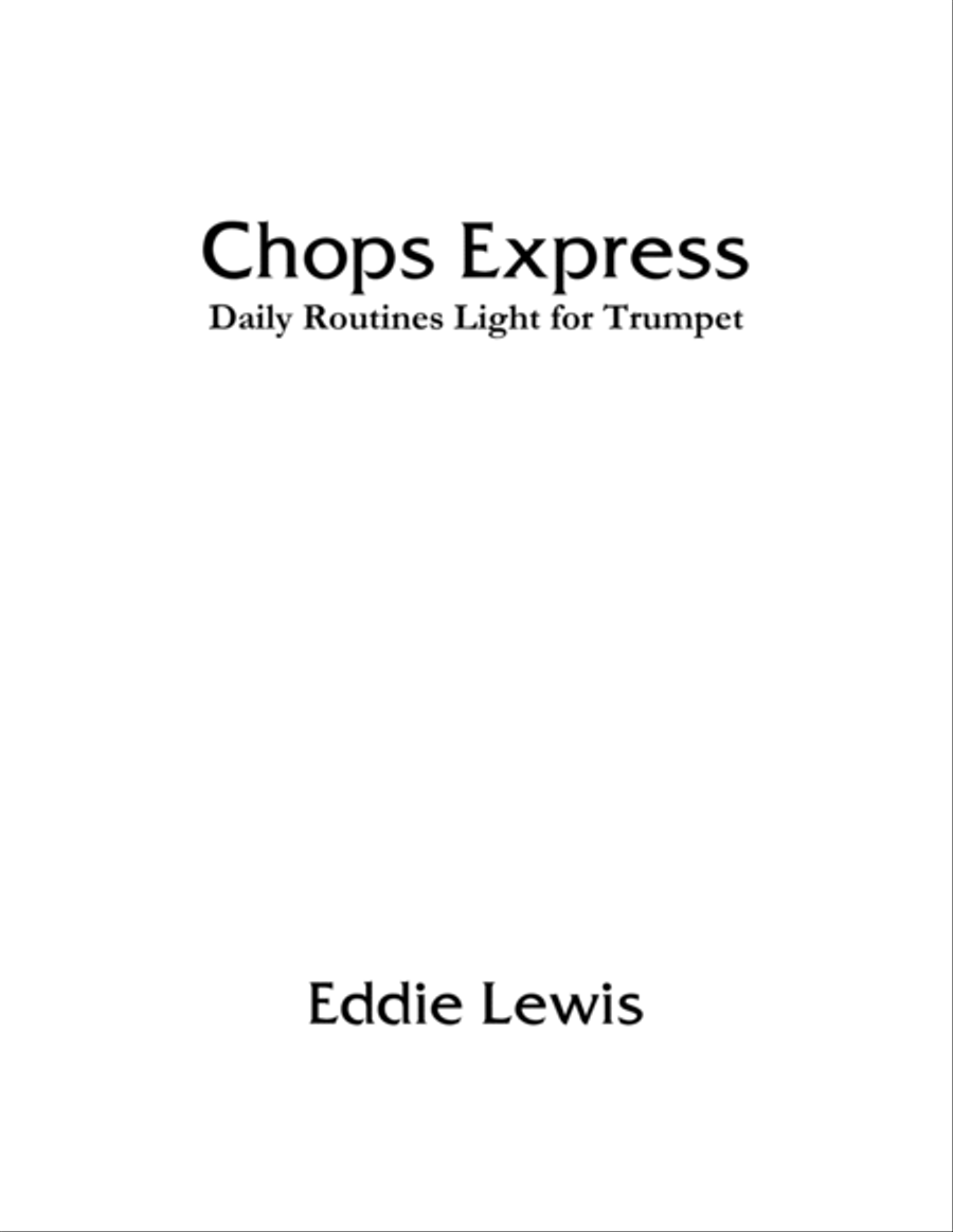 Chops Express for Trumpet by Eddie Lewis Trumpet Solo scores gallery preview page 4
